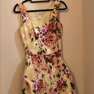 Midi Length Adrianna Papell Linen Sun Dress